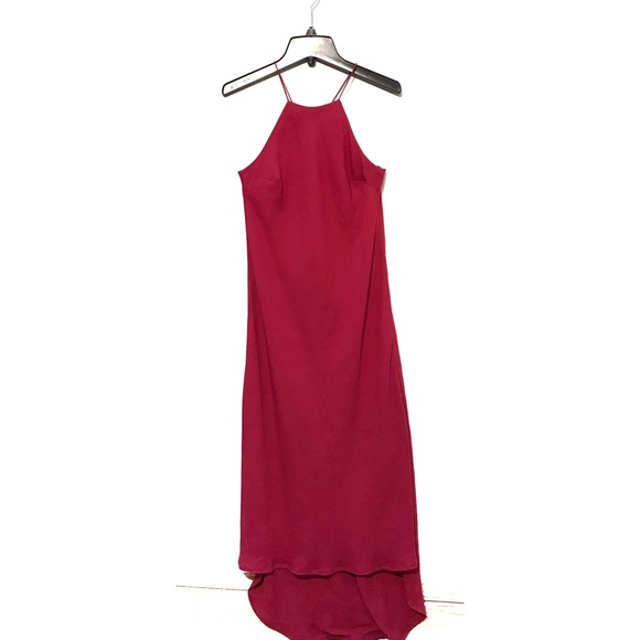 COPY - 🔥 2/$20 Rw &co pink silky crepe halter dre… - Picture 4 of 5